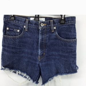 VINTAGE EXPRESS Dark Wash Cut Off Shorts